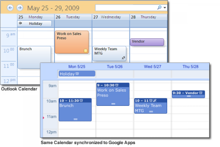 Как подключить календарь Google Calendar в почтовом клиенте Outlook 2007?