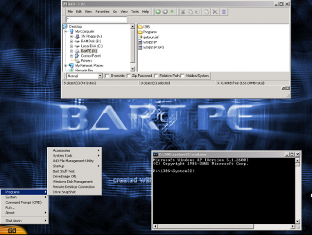 Как подключить сетевой диск с помощью загрузочного диска BartPE?