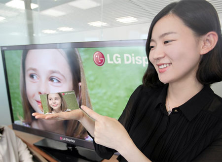 Первый в мире 5 дюймовый экран с разрешением Full HD от LG