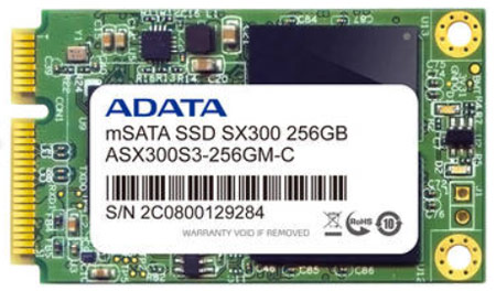 ADATA представила новые SSD накопители под mSATA