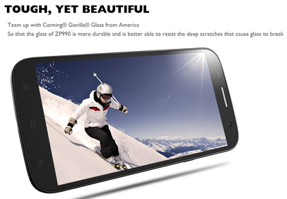 Zopo ZP990   новый топовый смартфон с 4 ядерным процессором на 1,5 ГГц