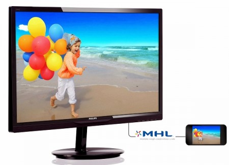 Philips 284E5QHAD   28 дюймовый монитор с MVA матрицей и разрешением Full HD
